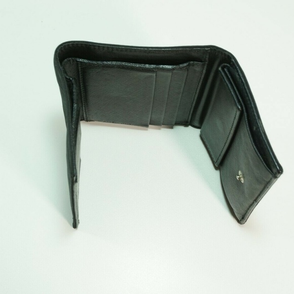{Sold} PRADA Black Saffiano Leather Tri-Fold Small - Picture 4 of 5